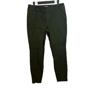 Loft Olive Green Modern Skinny Ankle Zip Pants